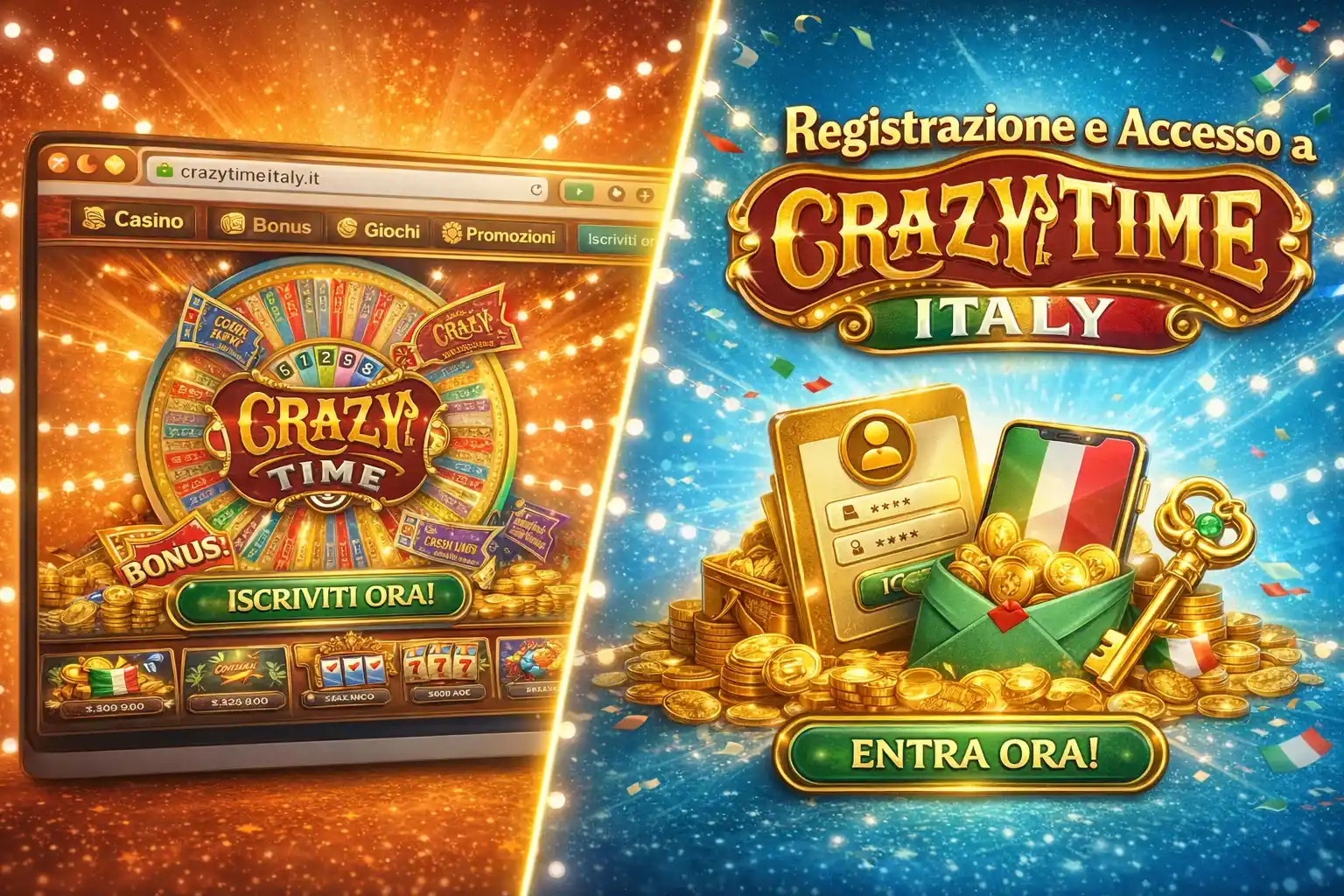Accesso E Registrazione In Crazy Time